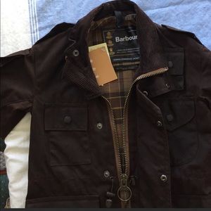 Beautiful Barbour Waxed Kids Jacket- new with tags